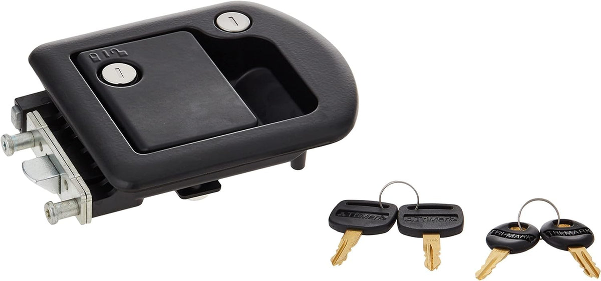 RV DESIGNER T507 RV Designer T507 TriMark Motorhome Entrance Door Lock with Deadbolt - Fit for 1.38-1.58” RV Motorhome Doors - Right/Left-Hand Use - FMVSS 206 Compliant