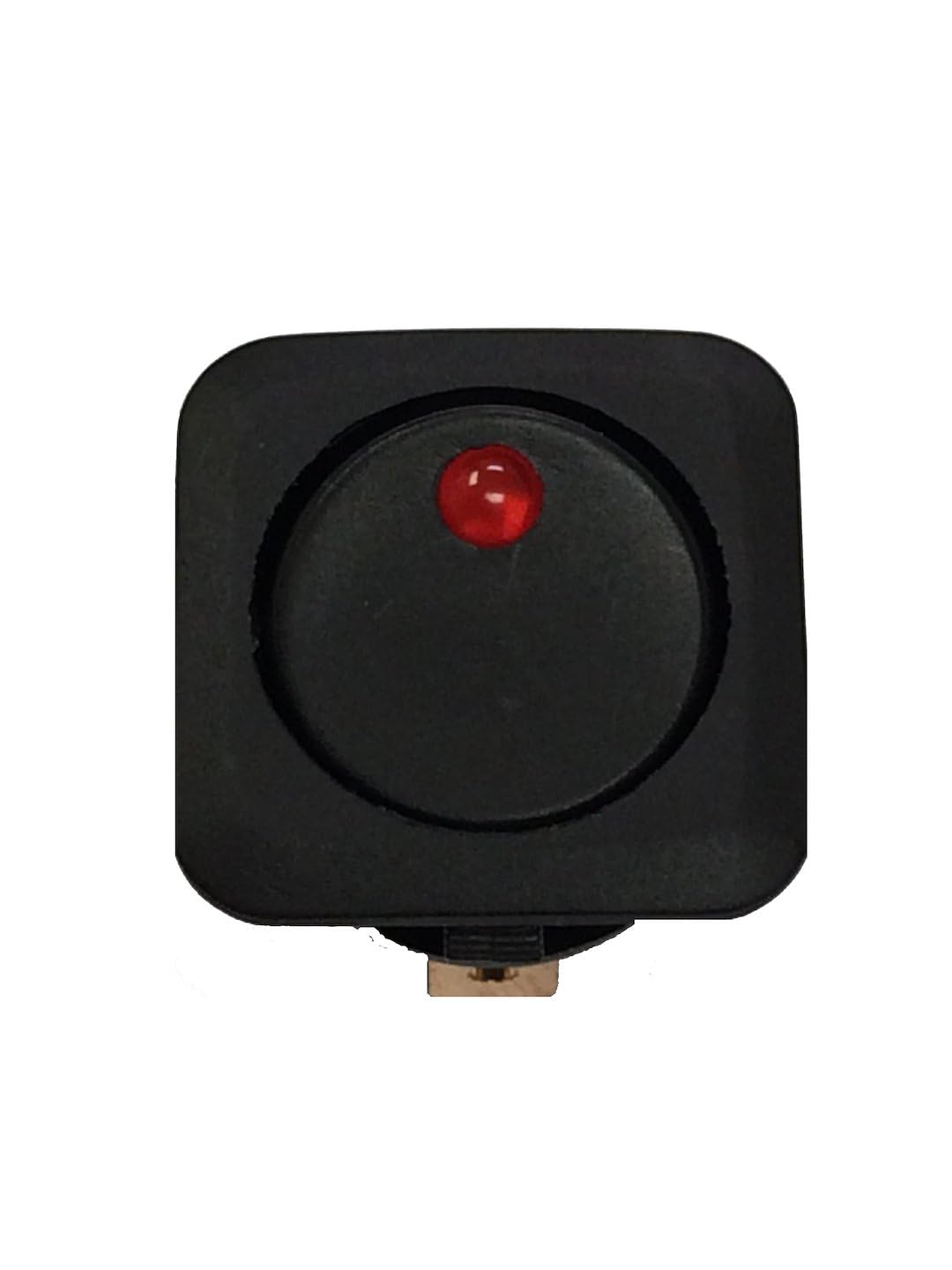 WIRTHCO 20550 Battery Doctor 20550 Red Illuminated On/Off Round Rocker Switch, Two-Position, 25 Amp 12 Volt, Super Bright Red LED, 1 Inch Mounting Hole