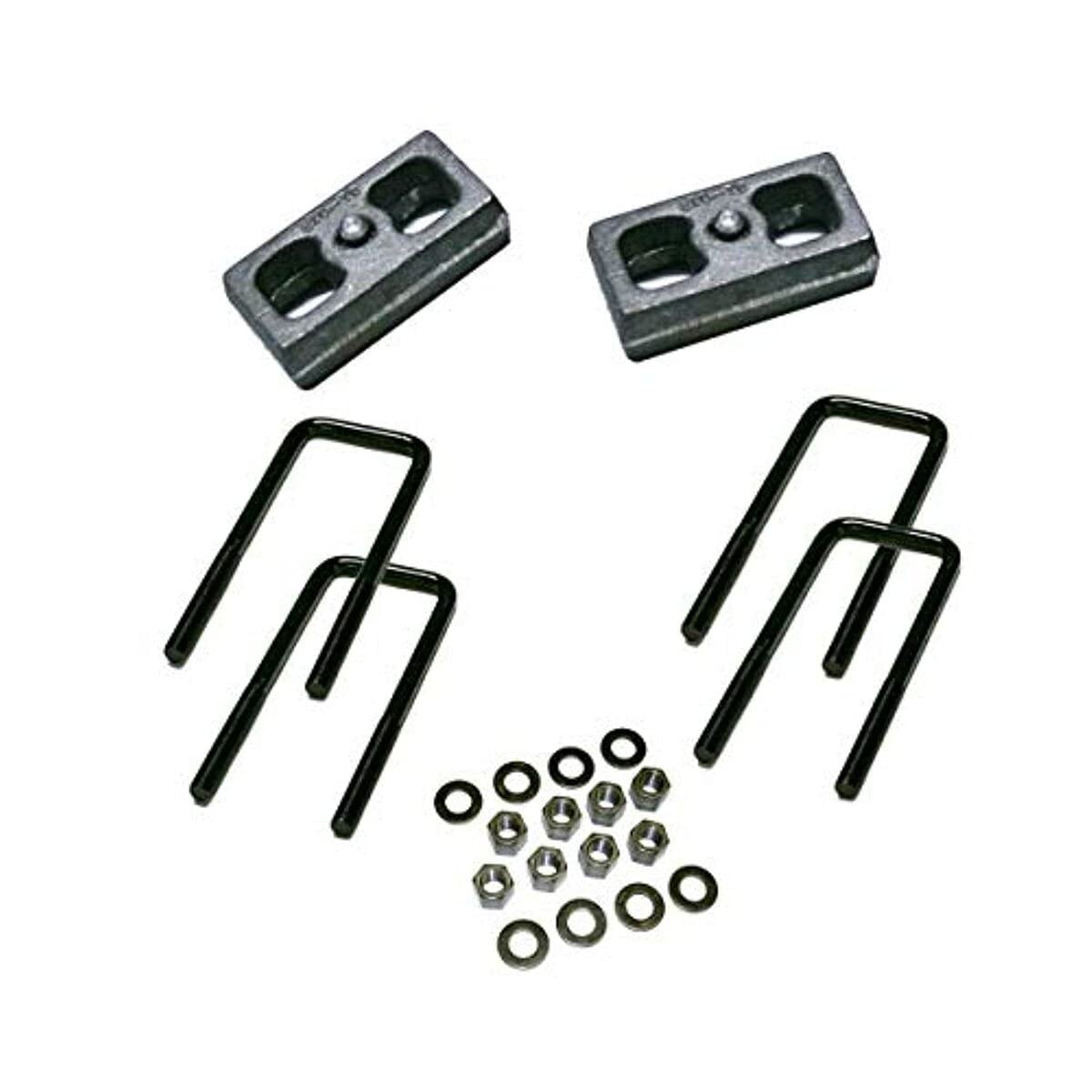 SUPERLIFT 3225 RealTruck SUPERLIFT SUSPENSION 2" Block Kit for Suburban/Blazer/Tahoe | Rear Lift Blocks, U-Bolts, & Hardware | 3225 | Fits 1988-1998 GM 1500 Pickup & 1992-1999 1500 Suburban, Blazer, and Tahoe