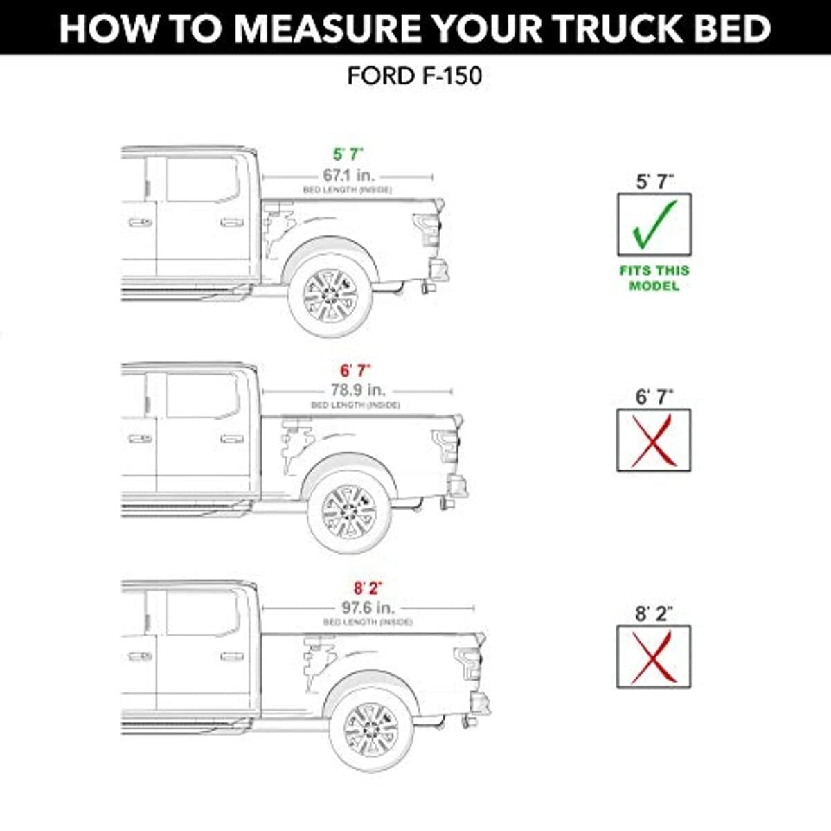 RealTruck UC2208L-UM RealTruck UnderCover Elite LX One-Piece Truck Bed Tonneau Cover – UC2208L-UM – Fits 2021 - 2025 Ford F-150 (UM - Agate Black) 5' 7" Bed (67.1")