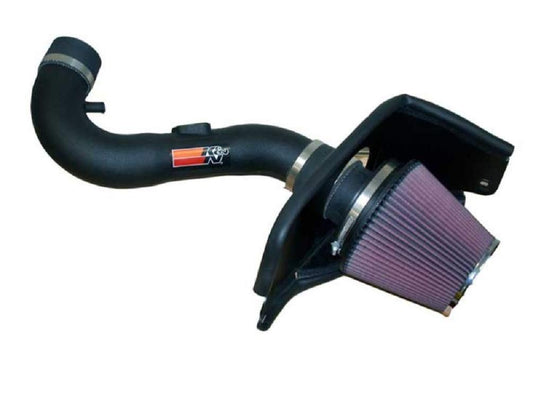 K&N FILTER 57-2566 K&N Cold Air Intake System: High-Flow Air Filter, Increase Performance & Acceleration: Compatible with 2005-2009 FORD: Mustang, 57-2566