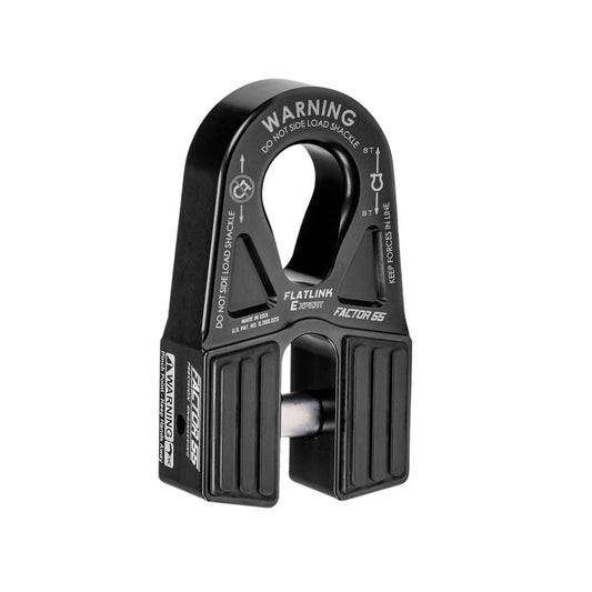 FACTOR 55 00080-04 Factor 55 00080-04 Flatlink E (Expert) Replaces Conventional Winch Hook with a Stronger Shackle/D Ring Mount Maximum Load 16,000 lb Ultimate Failure Greater Than 40,000 lb – Black