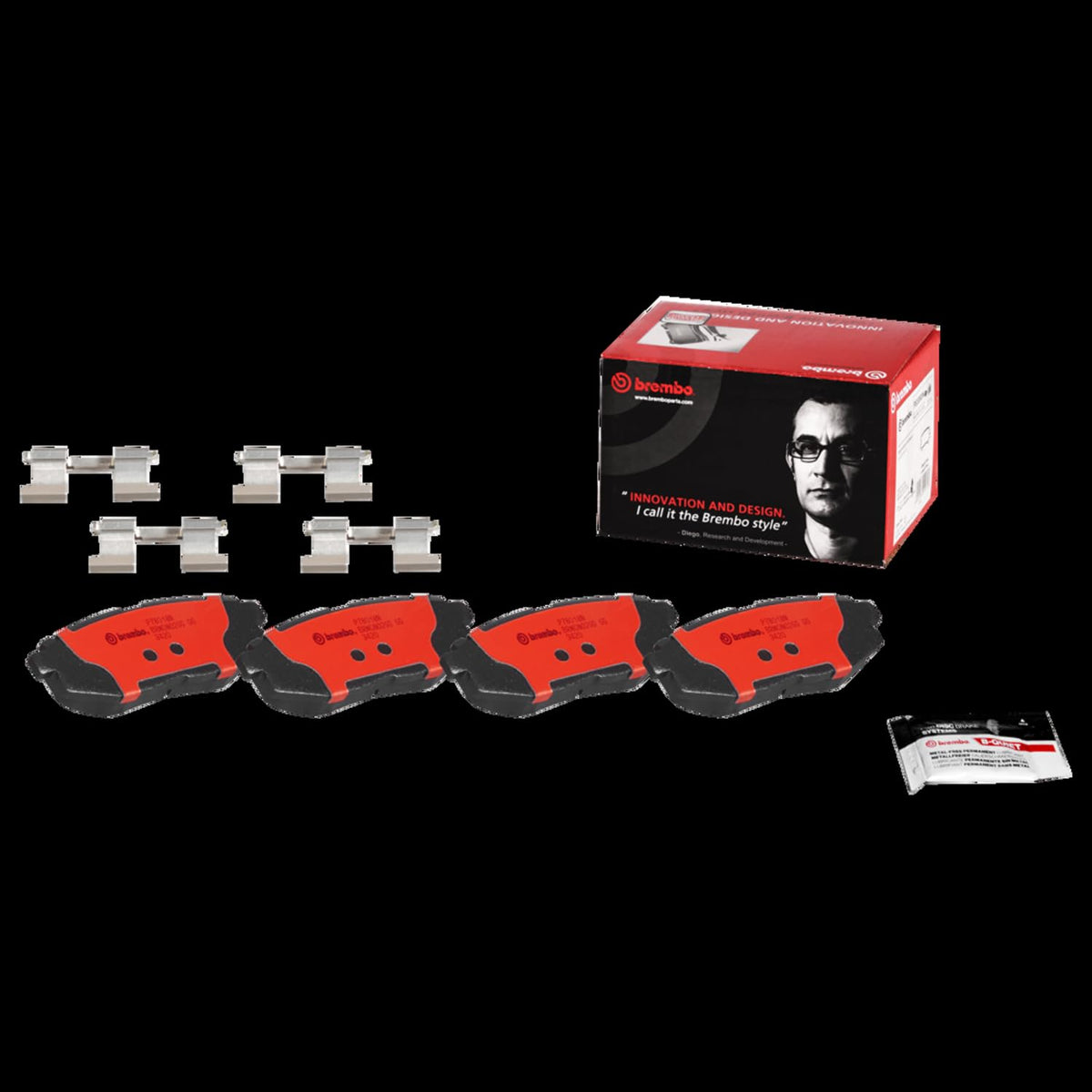 BREMBO P78018N Brembo P78018N Premium Ceramic Rear Disc Brake Pad Set SUBARU/TOYOTA OE# 26696XA011