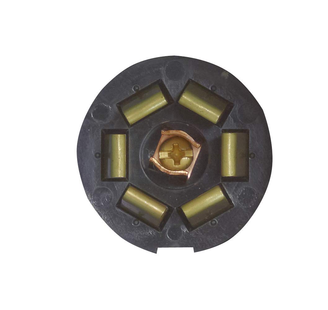 RV DESIGNER P703 RV Designer P703 Pollak 7-Way RV Trailer Connector Socket, Chrome-Plated