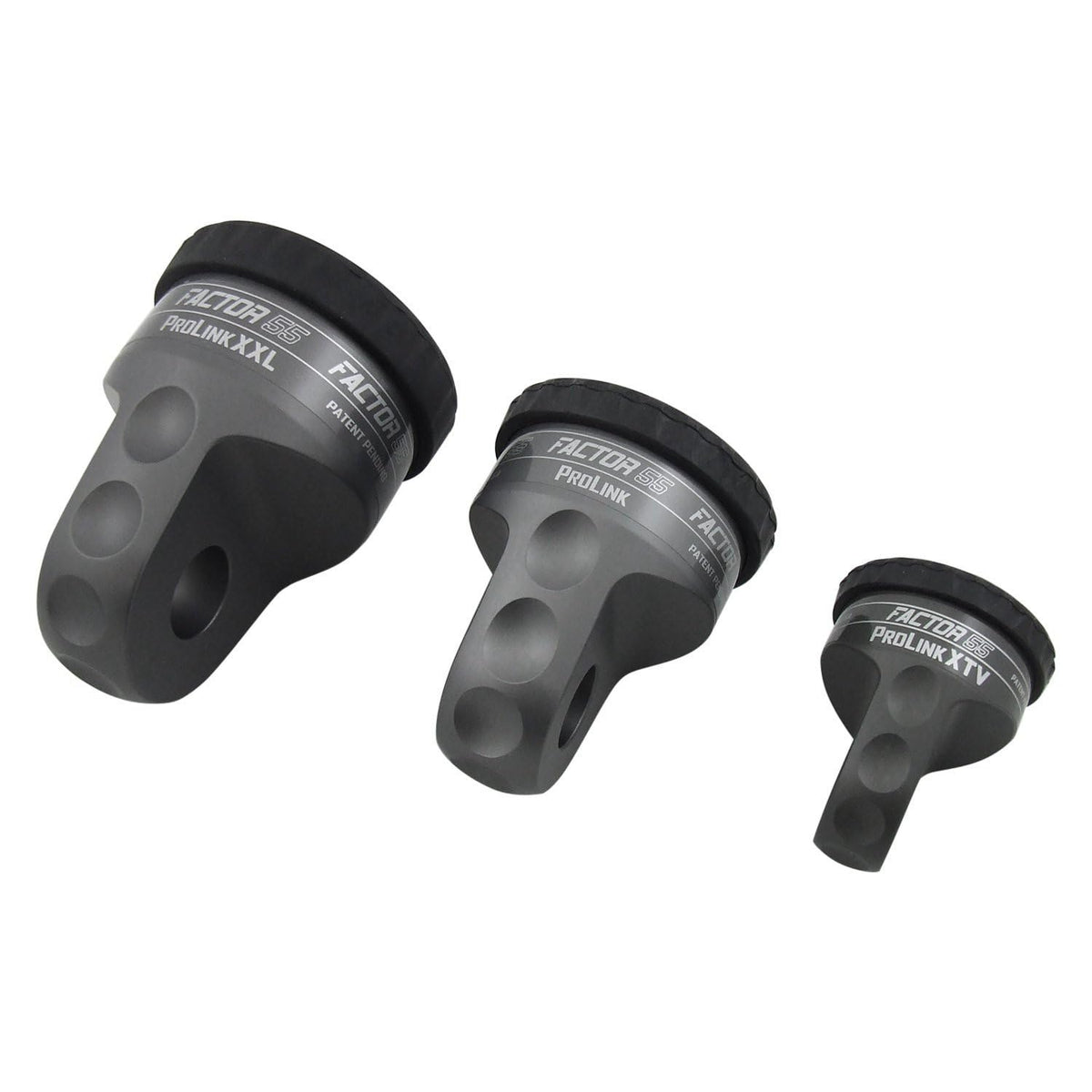 FACTOR 55 00210-04 Factor 55 ProLink Winch Shackle Mount for Large Overland and Military-Style Vehicles, Fits Lines Up to 1/2" Diameter - Black