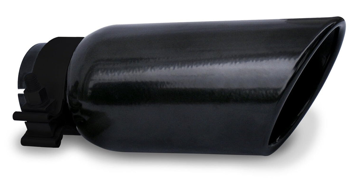 GO RHINO GRT22536B Go Rhino Exhaust Tip | Stainless Steel, Black | GRT22536B | Fits 2 ¼" Diameter Exhaust Tubes
