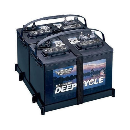 T-H MARINE DBH-27P-DP T-H Marine Supplies Dual Holder Tray Boating Battery Chargers