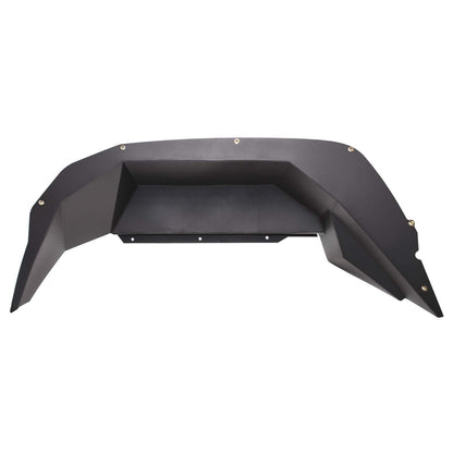TRAILFX JL010RI TrailFX Fender Well Liners Fits Jeep Gladiator JT 2020-2025 Set of 2 Rear Black Powder Coated Liners Aluminum with Mounting Hardware TrailFX JL010RI