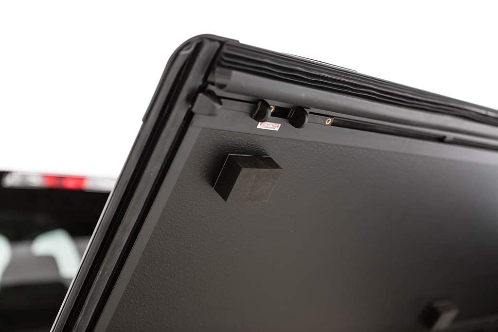 LEER 631404 LEER HF350M Tri-Folding Truck Bed Tonneau Cover, Fits Ford F-150 Super Crew/Super Cab, Years 2004-2026, 5'6" Truck Bed, Black