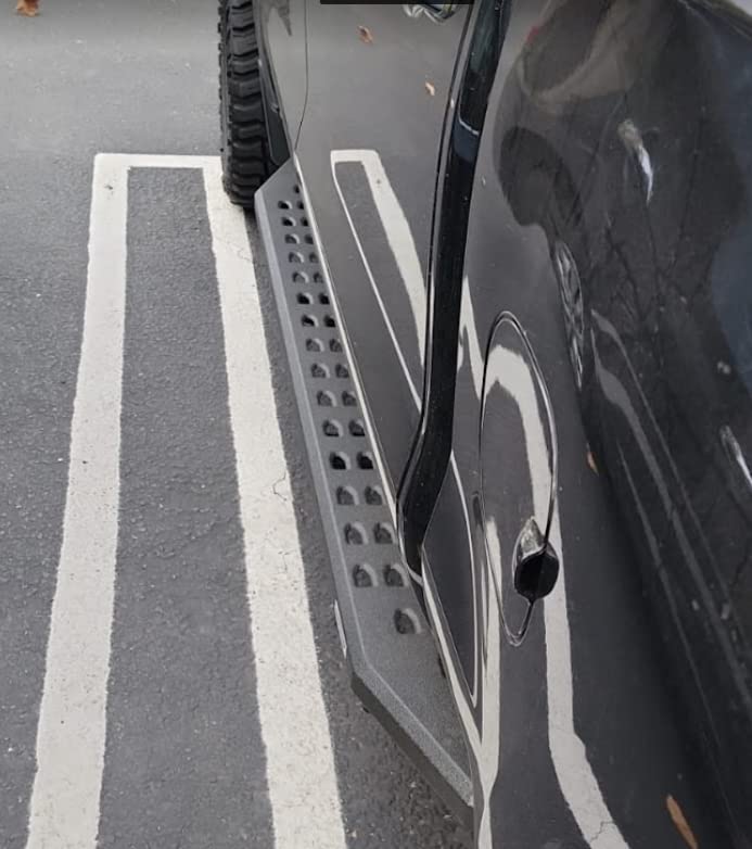 GO RHINO 69404887PC Go Rhino RB20 Running Boards & Brackets | Galvanized Steel, Textured Black | 69404887PC | Fits 2019-2025 Chevrolet Silverado & GMC Sierra Crew Cab (See Description)