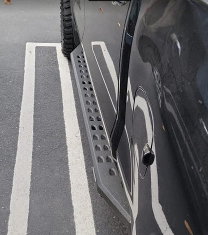 GO RHINO 69404887PC Go Rhino RB20 Running Boards & Brackets | Galvanized Steel, Textured Black | 69404887PC | Fits 2019-2025 Chevrolet Silverado & GMC Sierra Crew Cab (See Description)