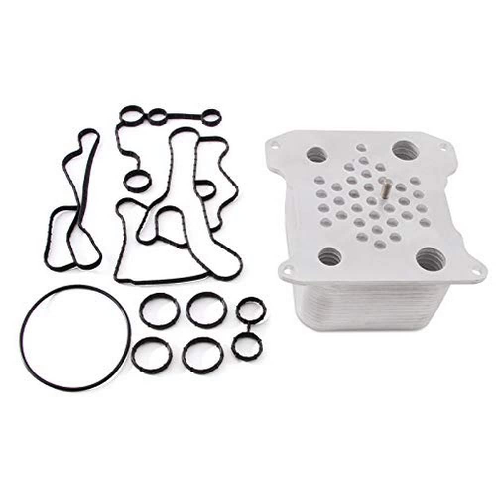MISHIMOTO MMOC-F2D-08 Mishimoto MMOC-F2D-08 Replacement Oil Cooler, Compatible with Ford Powerstroke 634L, 2008-2010