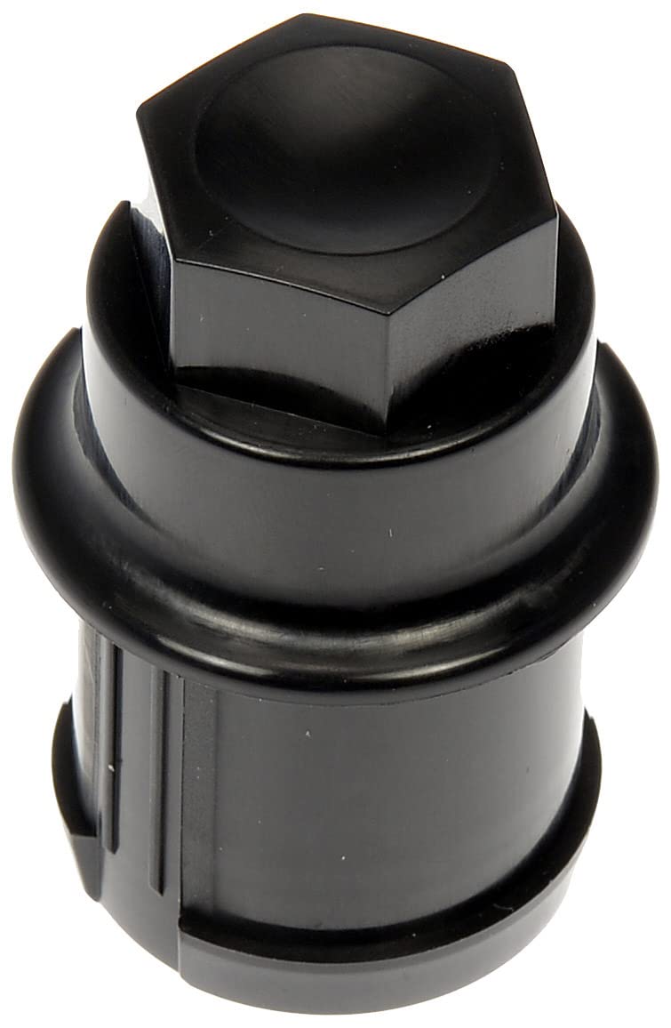 DORMAN 611-948 Dorman 611-948 M27-2.0 Black Wheel Nut Cover - Threaded Type Compatible with Select Chevrolet/GMC Models, 10 Pack