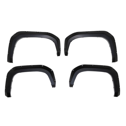 TRAILFX TFT3005S TrailFX Fender Flare TFT3005S, Pocket Style, 2.8 Inch Front/ 5.9 Inch Rear Tire Coverage, Black Smooth Paintable Finish, Set of 4, Fits 2024-2026 Toyota Tacoma
