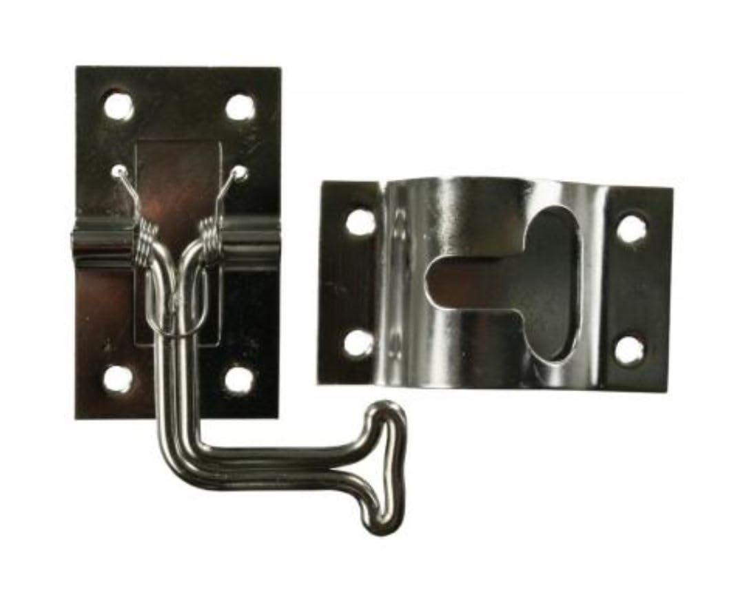 JR PRODUCTS 11785 JR Products 11785 90 Degree Stainless Steel T-Style Door Holder , Black
