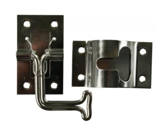 JR PRODUCTS 11785 JR Products 11785 90 Degree Stainless Steel T-Style Door Holder , Black