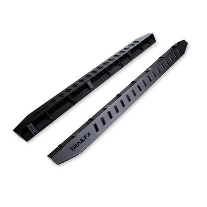 TRAILFX ORB006 TrailFX Overland Running Board Fits Jeep Wrangler JK 2 Door 2007-2018 Matte Black Powder Coated Steel Bolt On Set of 2 Nerf Bars with Mounting Hardware TrailFX ORB006