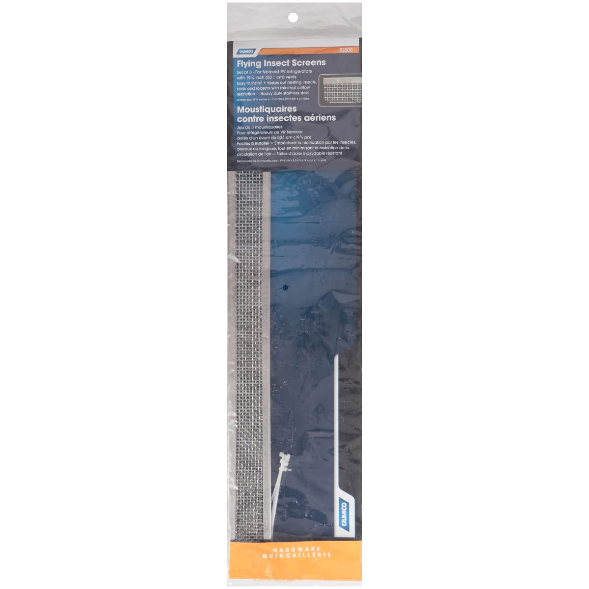 CAMCO 42148 Camco 42148 Flying Insect Screen - RS 500,19.75" X 1.3"
