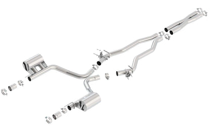Borla 140641 BORLA 140641 Cat-Back System for 2015-2023 Dodge Challenger SRT 392/392 Hemi/Scat Pack 6.4L V8 AT/MT RWD With MDS (cyl. deactivation) Valves. BORLA Does NOT Include Tips Use Factory Bezel/Valance.