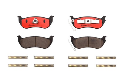 BREMBO P37009N Brembo P37009N Premium Ceramic Rear Disc Brake Pad Set JEEP OE# K05179242AA