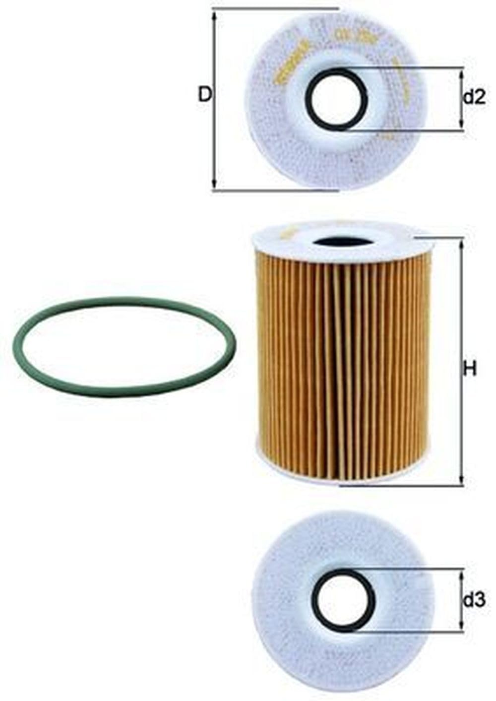Mahle OX254D5 Oil Filter