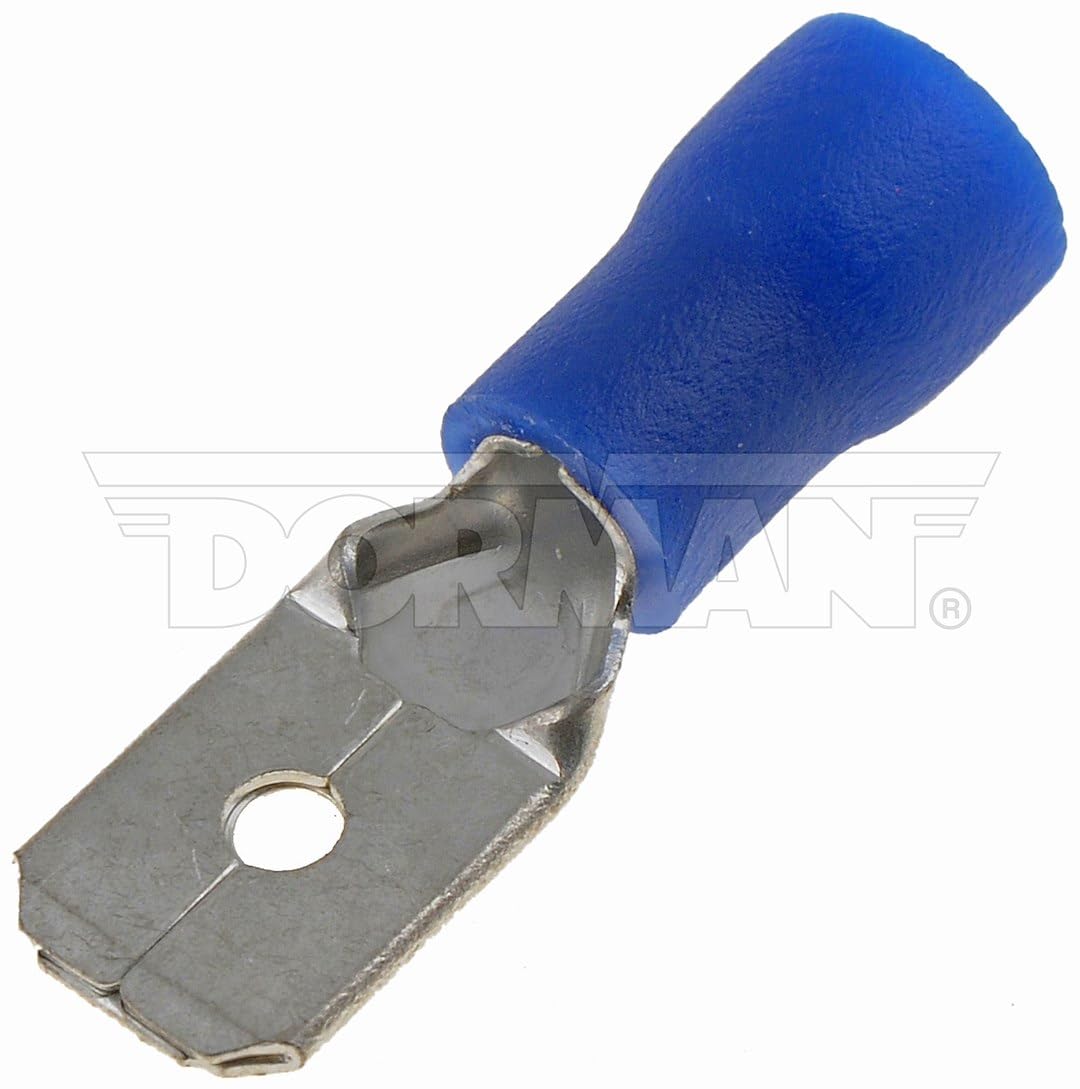 DORMAN 85453 Dorman 85453 16-14 Gauge Male Disconnect, .250 in., Blue, 20 Pack