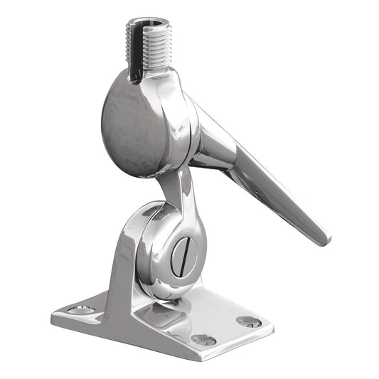 SHAKESPEARE 5187 Shakespeare 5187 Stainless Steel 4-Way Ratchet Mount Silver ,One Size