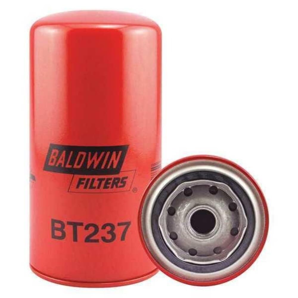 BALDWIN FILTERS BT237 Baldwin Filters Oil Filter, Spin-On, Full-Flow, Red