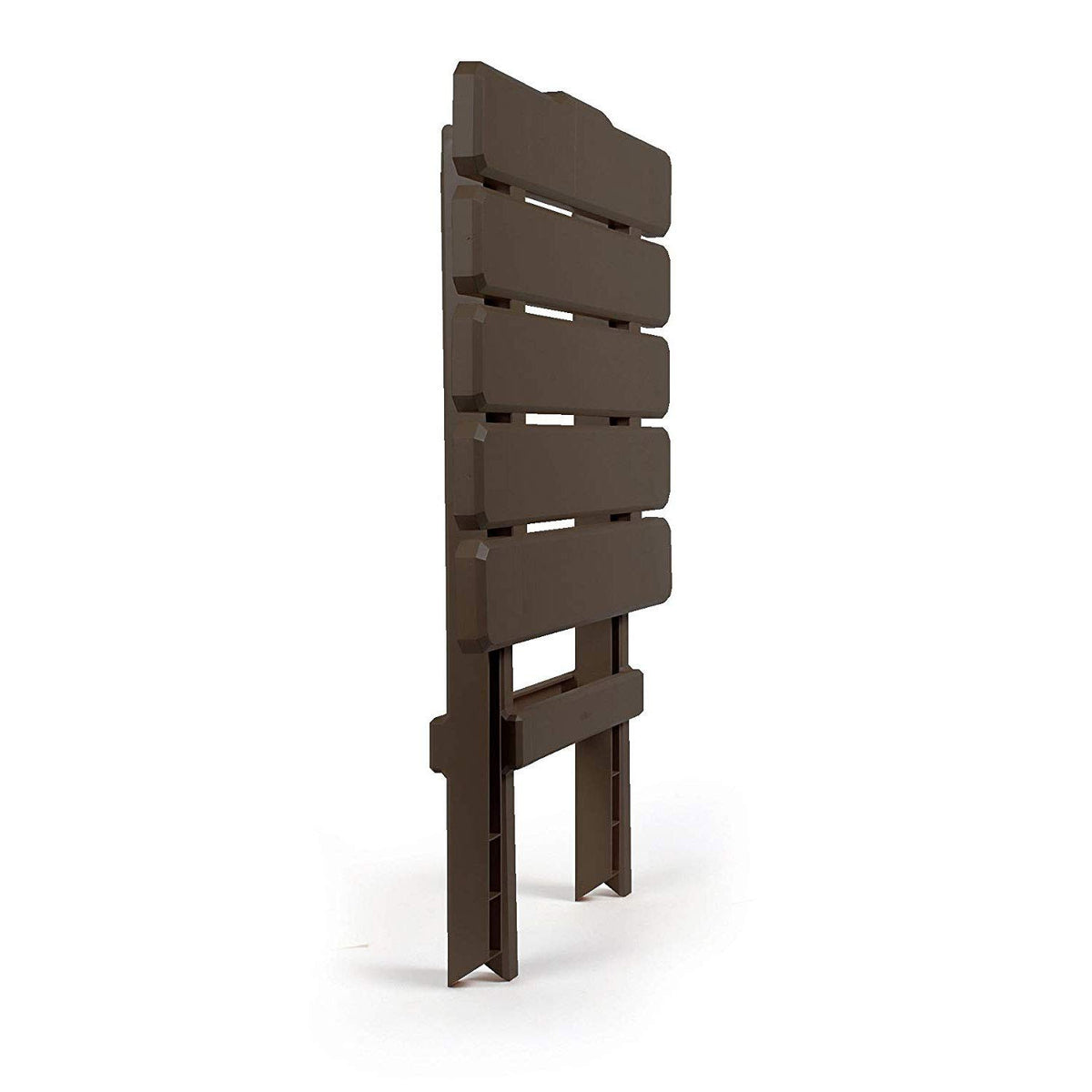 CAMCO 51886 Camco 51886 Mocha Large Adirondack Portable Outdoor Folding Side Table, Perfect for The Beach, Camping, Picnics, Cookouts & More, Weatherproof & Rust Resistant