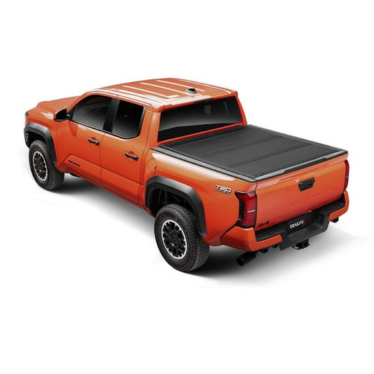 TRAILFX TFX8013 Hard Tri-Fold Tonneau Cover Fits Toyota Tacoma 5 Foot Bed 2024-2025 Lockable with OEM Tailgate Lock 3 Panel Folding Design Gloss Black Powder Coated Aircraft-Grade Aluminum TrailFX TFX8013