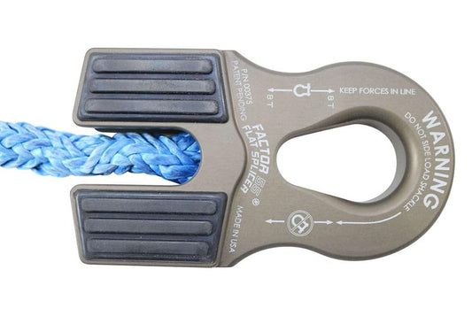 FACTOR 55 00375-06 Factor 55 Flat Splicer Low-Profile Design for Synthetic Rope, Fits Synthetic Rope up to 1/2" - Gray