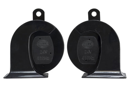 Hella 940800821 Black 24V BX Trumpet Horn Kit (Universal Fit