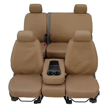 Covercraft SS3259PCTP Covercraft Custom-Fit Front Bench SeatSaver Seat Covers - Polycotton Fabric, Taupe