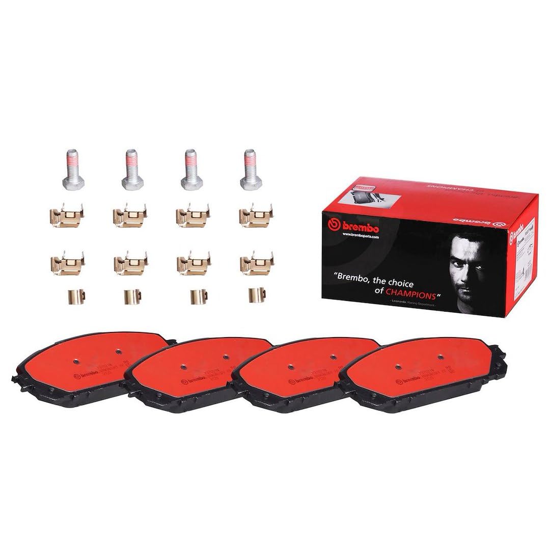 BREMBO P37021N Brembo P37021N Premium Ceramic Front Disc Brake Pad Set JEEP OE# 00K68227573AA