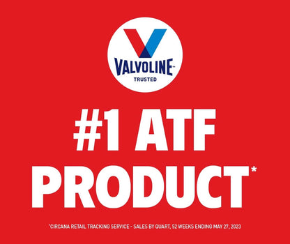 VALVOLINE VV3246 Valvoline Multi-Vehicle (ATF) Full Synthetic Automatic Transmission Fluid 1 QT, Case of 6