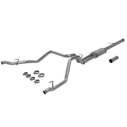 FLOWMASTER 717890 Flowmaster 717890 FlowFX Cat-Back Exhaust Kit 3.5 Inch Dual 2.5 Inch Tailpipes 409 Stainless Steel Compatible with 2019-2023 Chevy Silverado GMC Sierra 1500 6.2L 2/4WD and all Wheelbases
