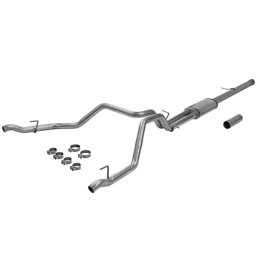 FLOWMASTER 717890 Flowmaster 717890 FlowFX Cat-Back Exhaust Kit 3.5 Inch Dual 2.5 Inch Tailpipes 409 Stainless Steel Compatible with 2019-2023 Chevy Silverado GMC Sierra 1500 6.2L 2/4WD and all Wheelbases