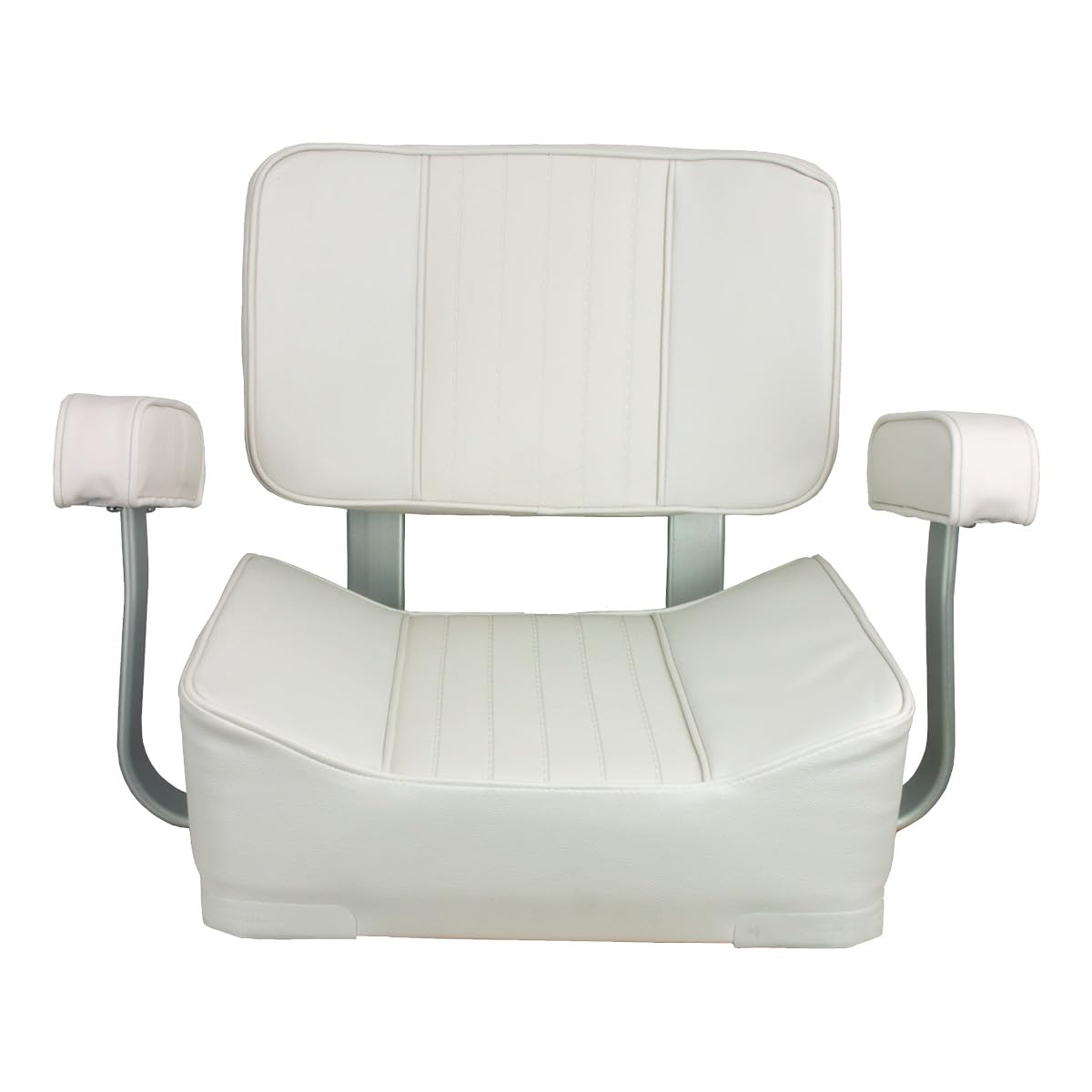 SPRINGFIELD 1040002 Springfield 1040002 Deluxe Captain's Seat with Armrest - Off-White