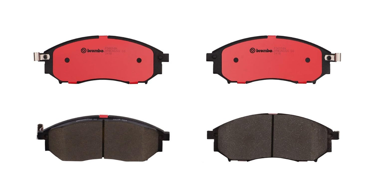 BREMBO P56058N Brembo P56058N Premium Ceramic Front Disc Brake Pad Set INFINITI/MITSUBISHI/NISSAN/RENAULT/SAMSUNG OE# D1060EJ2CA