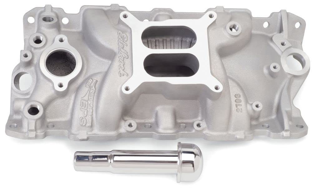 EDELBROCK 2703 Edelbrock 2703 Performer EPS Intake Manifold with Oil Fill Tube and Breather