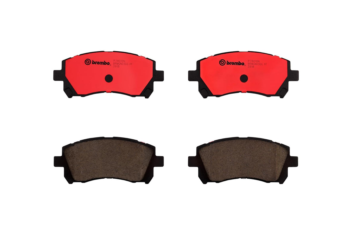 BREMBO P78010N Brembo P78010N Premium Ceramic Front Disc Brake Pad Set MITSUBISHI/SUBARU OE# 26296AC070