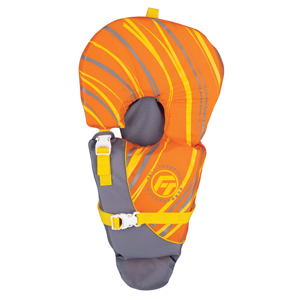 Full Throttle 104000-200-000-14 Full Throttle Baby-Safe Vest - Infant to 30lbs - Orange/Grey