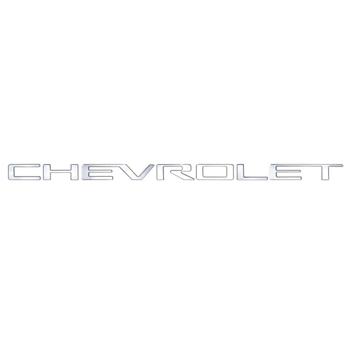 Putco 55551GM Putco Chevrolet Tailgate Letters Kit - Stainless Steel - Stamped Lettering - Fits Chevy Silverado 2019-2026