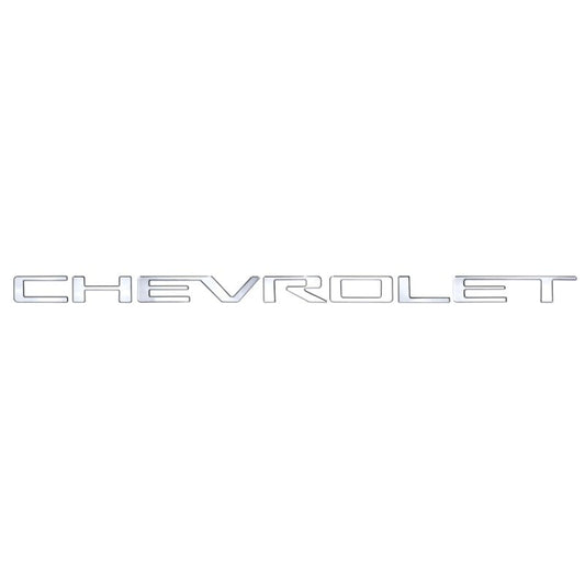 Putco 55551GM Putco Chevrolet Tailgate Letters Kit - Stainless Steel - Stamped Lettering - Fits Chevy Silverado 2019-2026