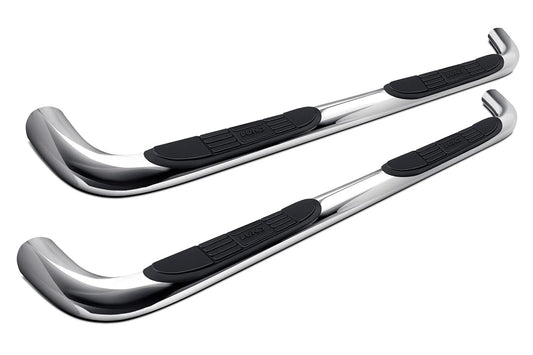 LUND 22687915 RealTruck Lund 22687915 Polished Stainless Steel 3" Round Bent Nerf Bars for 2007-2018 Silverado/Sierra 1500, 2500HD & 3500HD with Crew Cab