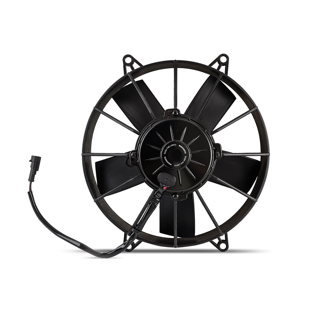 MISHIMOTO MMFAN-10HD Mishimoto MMFAN-10HD Race Line High-Flow Radiator Fan, 10" Universal Fit, 12 Volts, Black