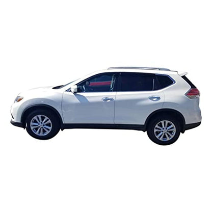TRAILFX 4827H TrailFX Rainguard Window Vents Fits Nissan Rogue 2014-2020 Smoke Acrylic Low Profile Tape-On Side Four Piece Window Deflectors TrailFX 4827H