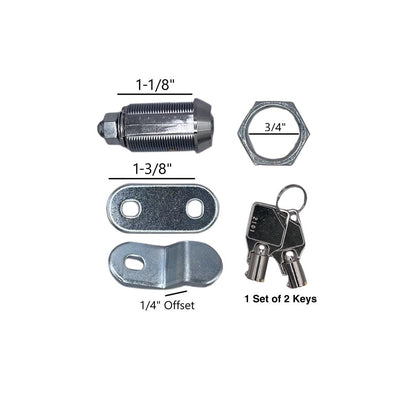 RV DESIGNER L318 RV Designer L318-1-1/8" Keyed Ace Compartment Hatch Lock, 1 Pack