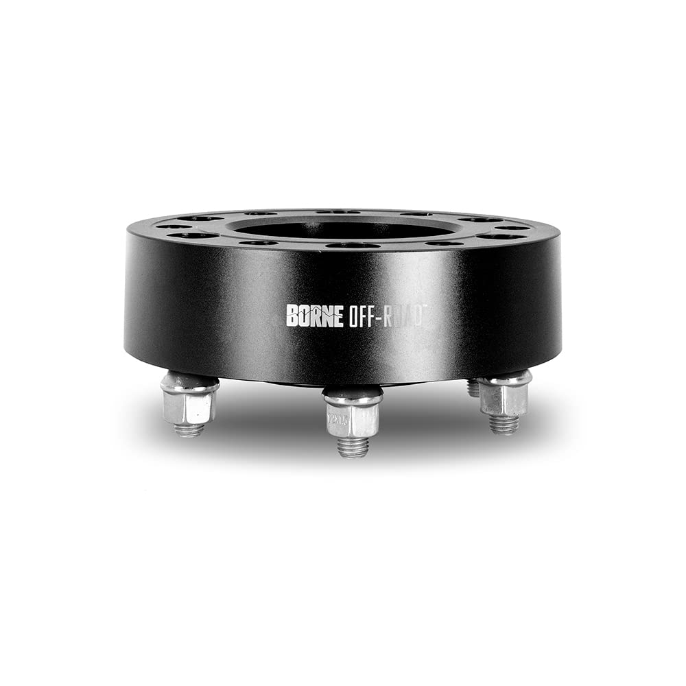 MISHIMOTO BNWS-001-500BK Mishimoto Borne Off-Road Wheel Spacers, 6X139.7, 2.00 Inch Thick Compatible with Ford Bronco/Ranger, Black