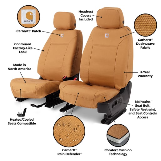 Covercraft GTD4191ABCAGY Carhartt PrecisionFit Custom Seat Covers
